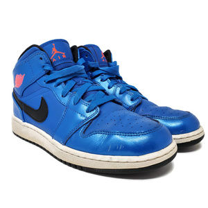 Nike Air Jordan 1 MID Kids Blue 6.5y 554725-423